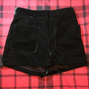 Velvet Topshop High-waisted Shorts